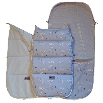 CAŁOROCZNY ŚPIWOREK do fotelika i wózka GREY GYPSO